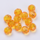 Akrylpärlor - Facett - 6mm - Orange - 400st
