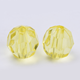 Akrylpärlor - Facett - 6mm - Gula - 400st