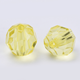 Akrylpärlor - Facett - 6mm - Gula - 400st