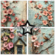 Scrapbookingpapper - 15x15cm - Flower Journal