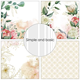 Scrapbookingpapper - 15x15cm - A touch of spring