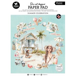 Pappersblock med die-cuts A4 - Summer Celebration