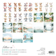 Pappersblock - 20x20cm - Collage - Summer Breeze