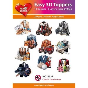 Easy 3D - Toppers - Glitter - Classic Gentlemen