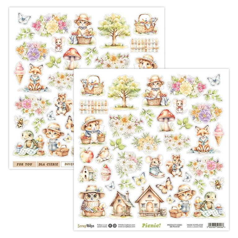 Klippark - Scrapboys - 30x30cm - Picnic