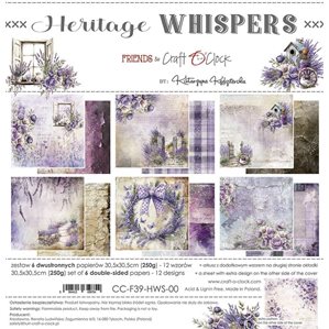Scrapbookingpapper - 30x30cm - Heritage Whispers