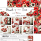 Scrapbookingpapper - 30x30cm - Heart of the Sun