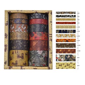 Washitejp - Paket med 12st rullar - Asiatisk