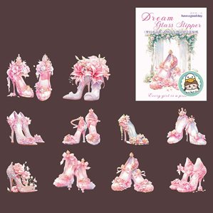 Stickers - Clear - Högklackade skor - Rosa