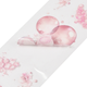 Stickers på rulle - Clear - Rosa, Coffee & Gula - Färgbubblor