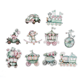 Stickers - Clear - Pastellfordon