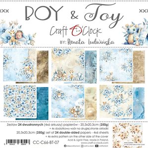 Paper pack - Boy & Toy - 20x20cm