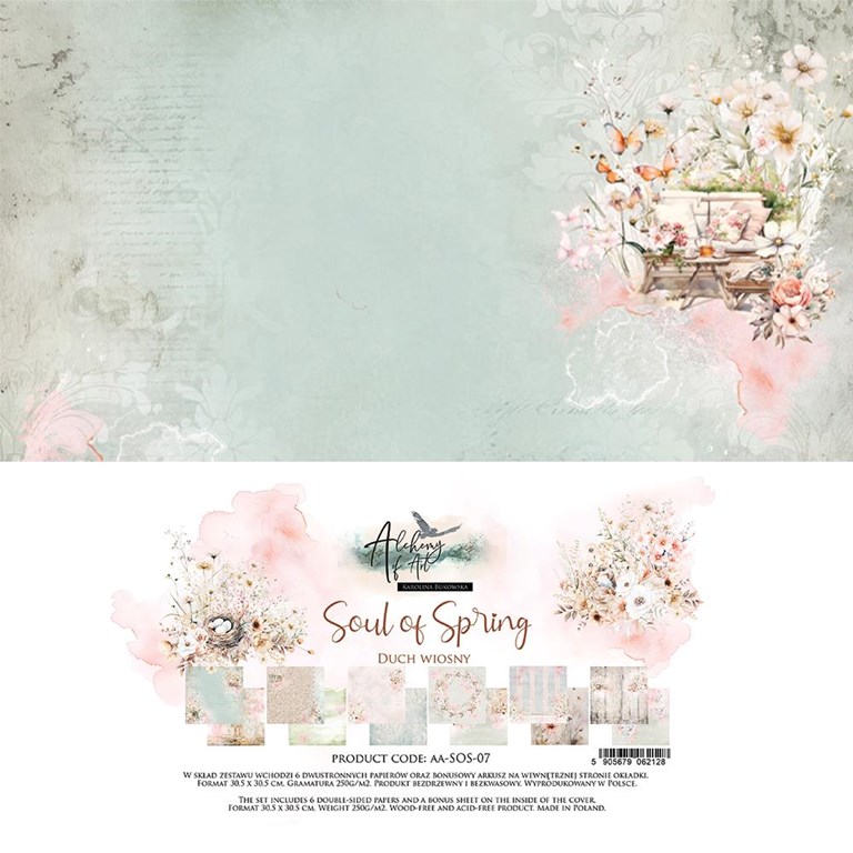 Scrapbookingpapper - 30x30cm - Soul of Spring