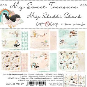 Scrapbookingpapper - 15x15cm - My Sweet Treasure