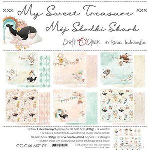 Scrapbookingpapper - 30x30cm - My Sweet Treasure