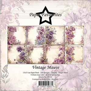 Scrapbookingpapper - 15x15cm - Vintage Mauve