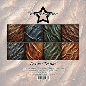 Scrapbookingpapper - 30x30cm - Leather Texture
