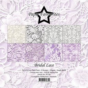 Scrapbookingpapper - 30x30cm - Bridal Lace