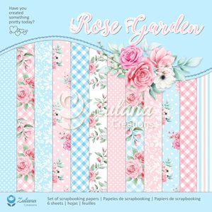 Scrapbookingpapper - 30x30cm - Rose Garden