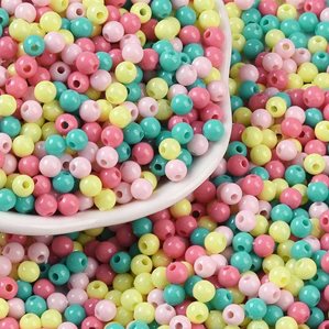 Akrylpärlor - Pärlmix - 4mm - 600st - Tutti Frutti