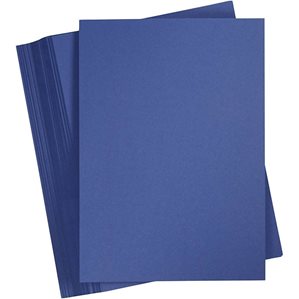 Slät Cardstock - A4 - Mörkblå - 20st - 180g