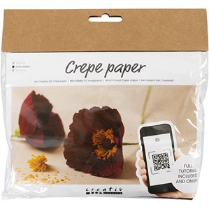 DIY-kit - Kräppapper - Vallmo