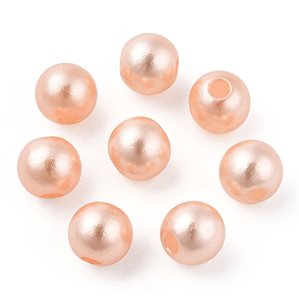 Akrylpärlor med pärlemoryta - 6mm - 250st - Cremerosa