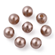 Akrylpärlor med pärlemoryta - 6mm - 250st - Light Coffee