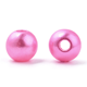 Akrylpärlor med pärlemoryta - 6mm - 250st - Klar rosa