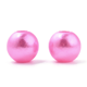 Akrylpärlor med pärlemoryta - 6mm - 250st - Klar rosa