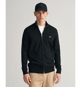 CASUAL COTTON ZIP CARDIGAN