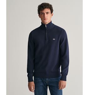 CASUAL COTTON HALFZIP
