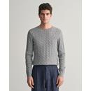 COTTON CABLE C-NECK