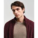 CABLE ZIP CARDIGAN