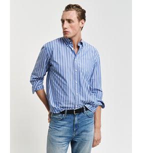 HERITAGE POPLIN STRIPE SHIRT UNISEX