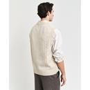 CABLE V-NECK VEST