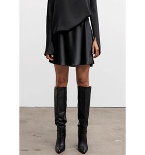 Hana Short Satin Skirt