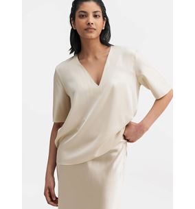 Yoli v-neck silk blouse