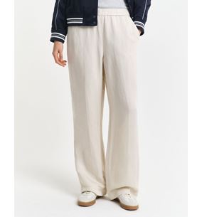 LINEN BLEND PULL ON PANTS