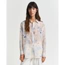REL FLORAL PRINT COT SILK SHIRT