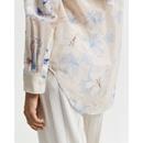 REL FLORAL PRINT COT SILK SHIRT