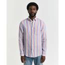 REG LINEN MULTISTRIPE SHIRT