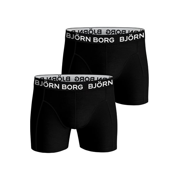 Björn Borg 2P CORE SHORTS SOLID BLACK
