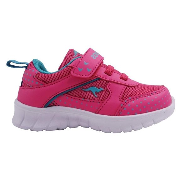 Kangaroos MINIBEE VEL PINK/TURQ