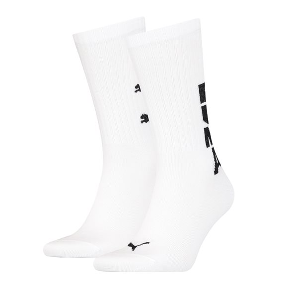 Puma GRAPHIC LOGO CREW 2P WHT