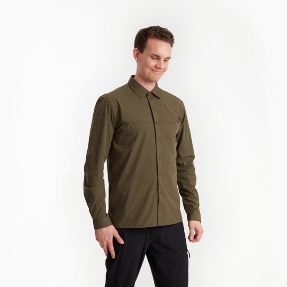 Tuxer FELIX LS SHIRT DK OLIVE