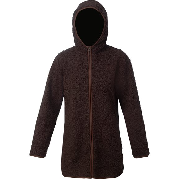 Zink HULDA LONG PILE JKT BROWN