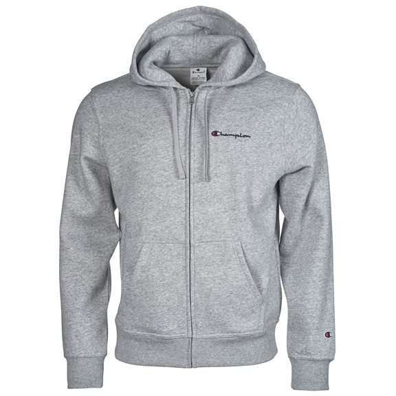 Champion ZIP HOOD S LOGO GREY