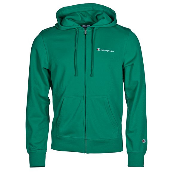 Champion ZIP HOOD S LOGO GREEN