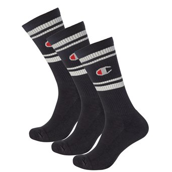 Champion 3PK CREW SOCK BLACK